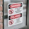Signmission Do Not Enter When Equipment Is Bilingual Danger Sign, Vinyl Decal, 10in W x 14in L, 2PK OS-2PACK-DS-D-1014-VS-1138 - alternate 2